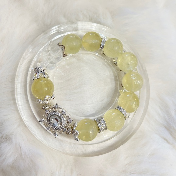 Natural Lemon Citrine Crystal Wealth-Attracting Career Boosting Luck Bracelet - Picture 1 of 5